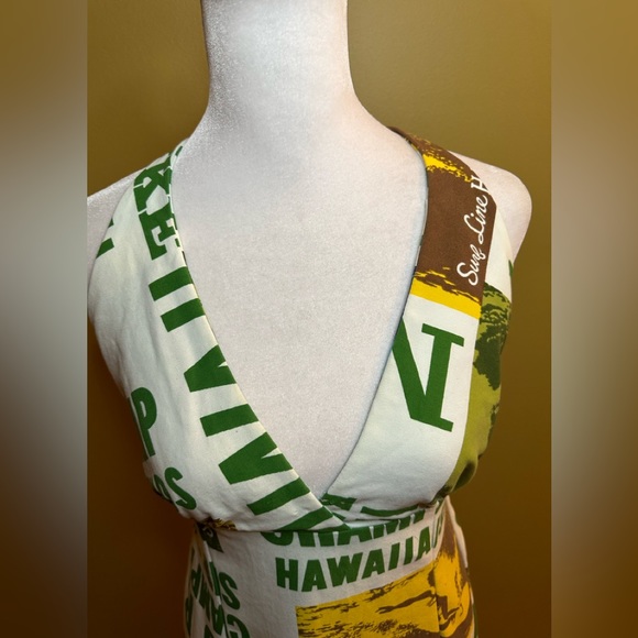 Rare Vintage Surfer Line - Surfer Line Hawaii Halter Dress - Picture 3 of 8